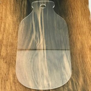 Acrylic cutting board template (bottle shape)